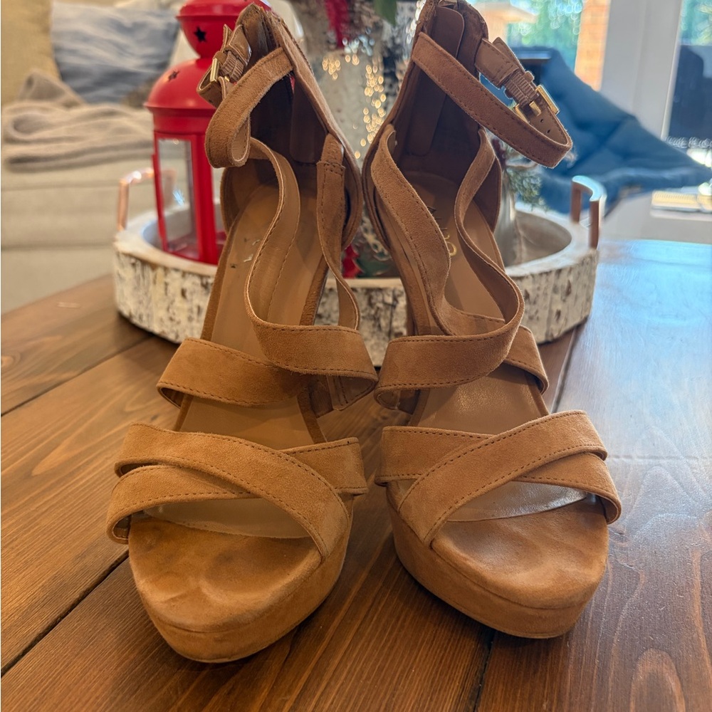 Aldo Tan Strappy Heels